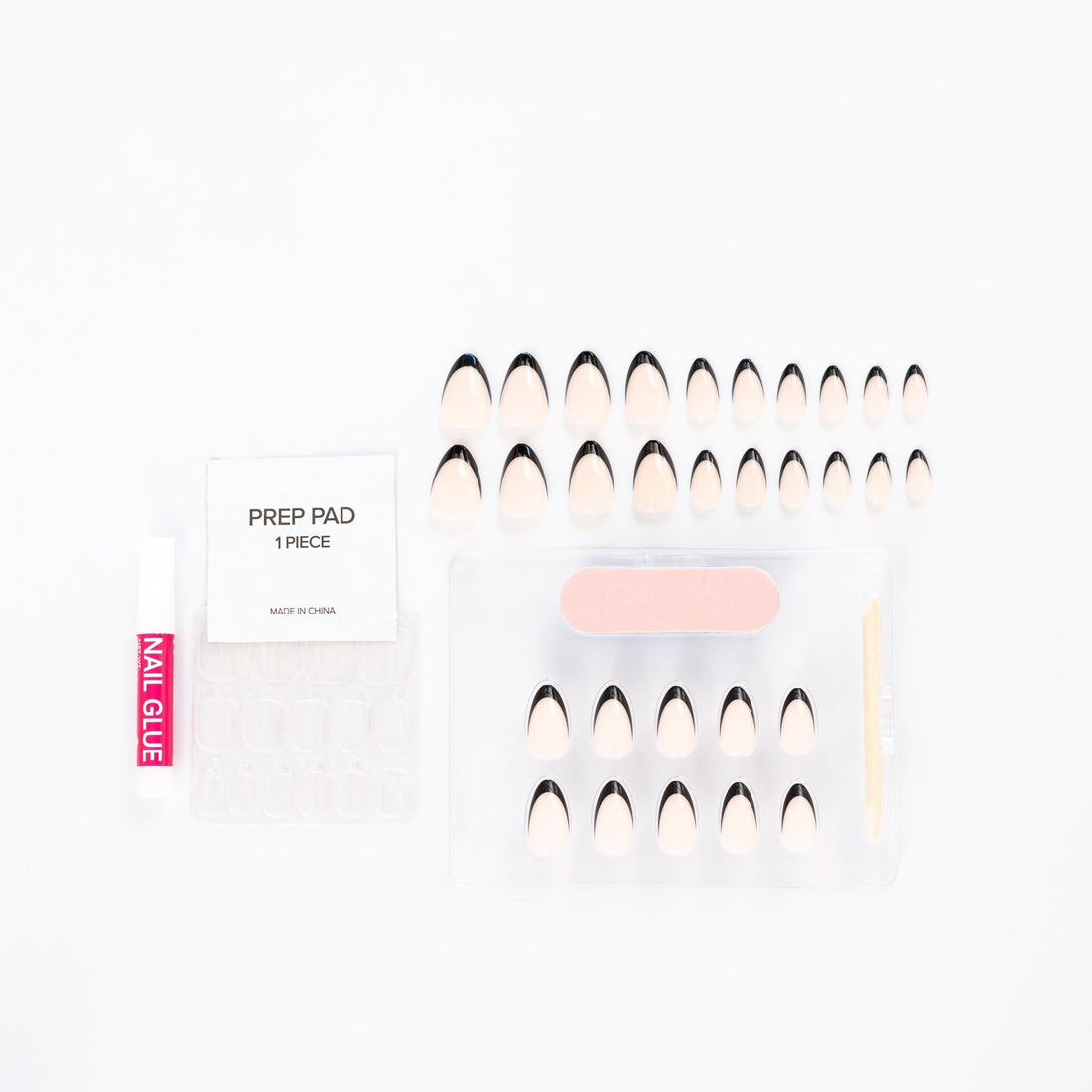 🌟 The Ultimate Press-On Nail Kit: 30 Nails of all sizes for a seamless manicure 🌟 - Nailfitt