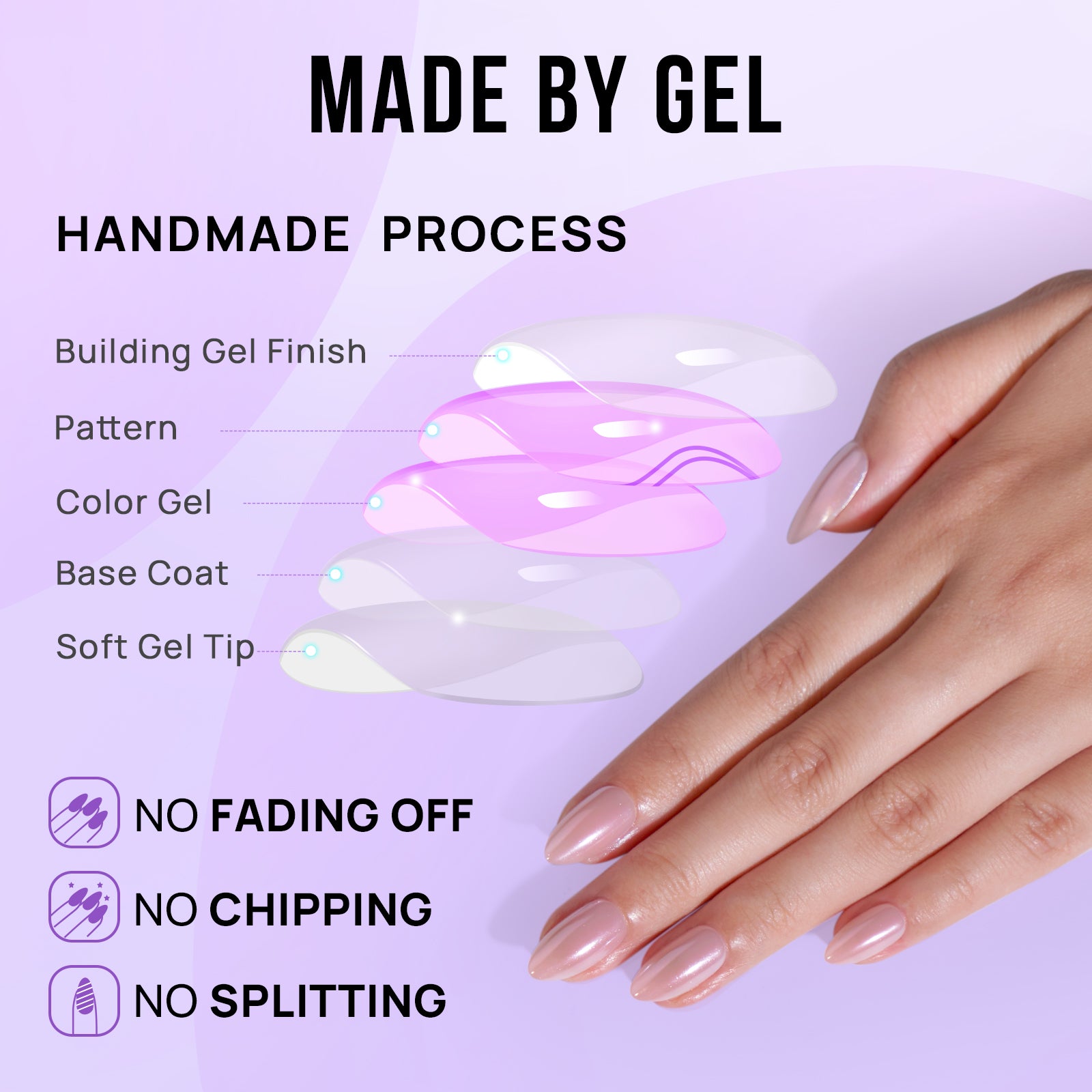 Nailfitt handmade soft gel press-on nails
