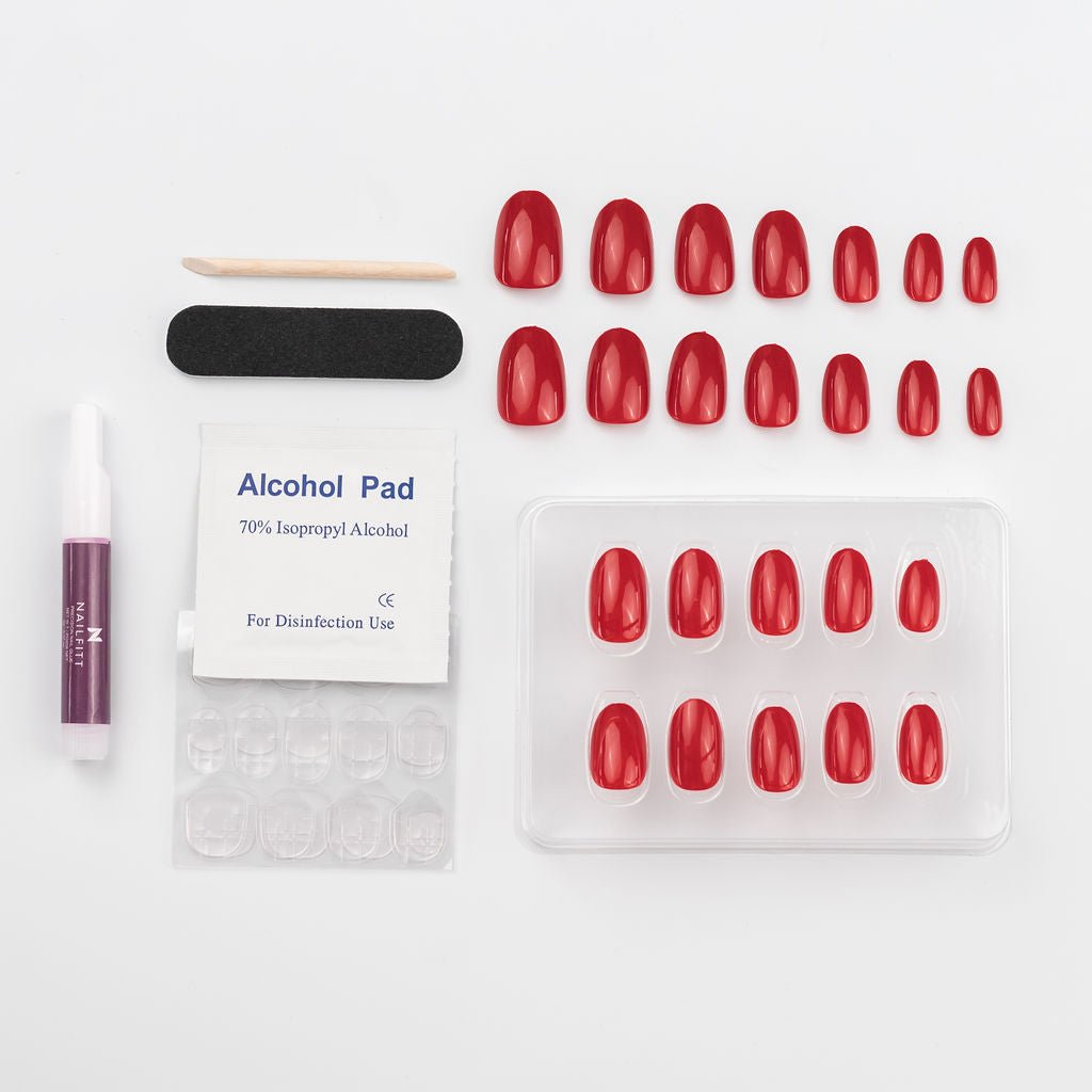 Nailfitt Mini Kits include all you need for the perfect press-on nails manicure