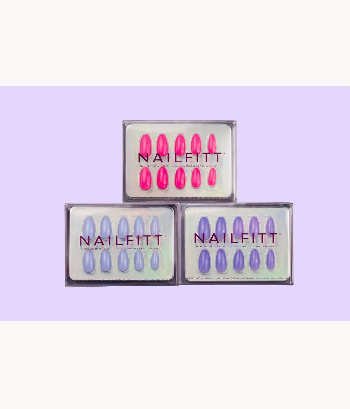 Nailfitt Mini Kits including trending colour Lavender Haze